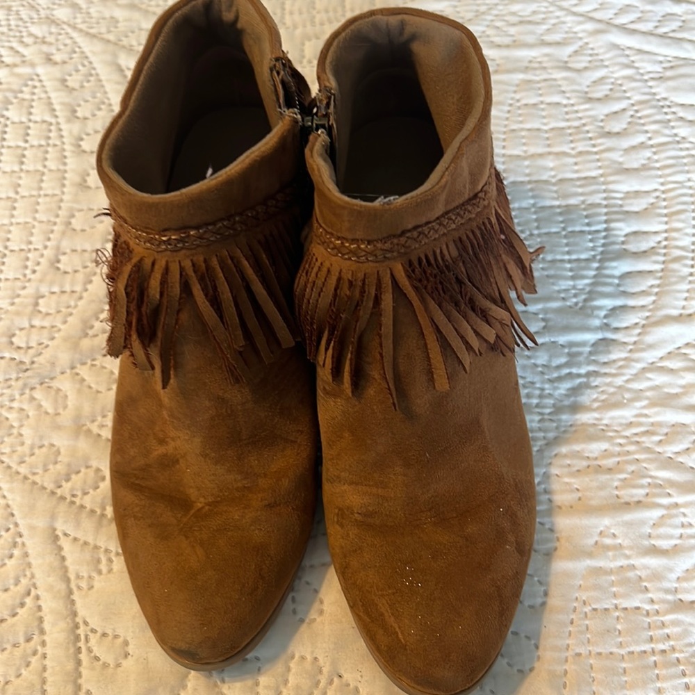Brown booties